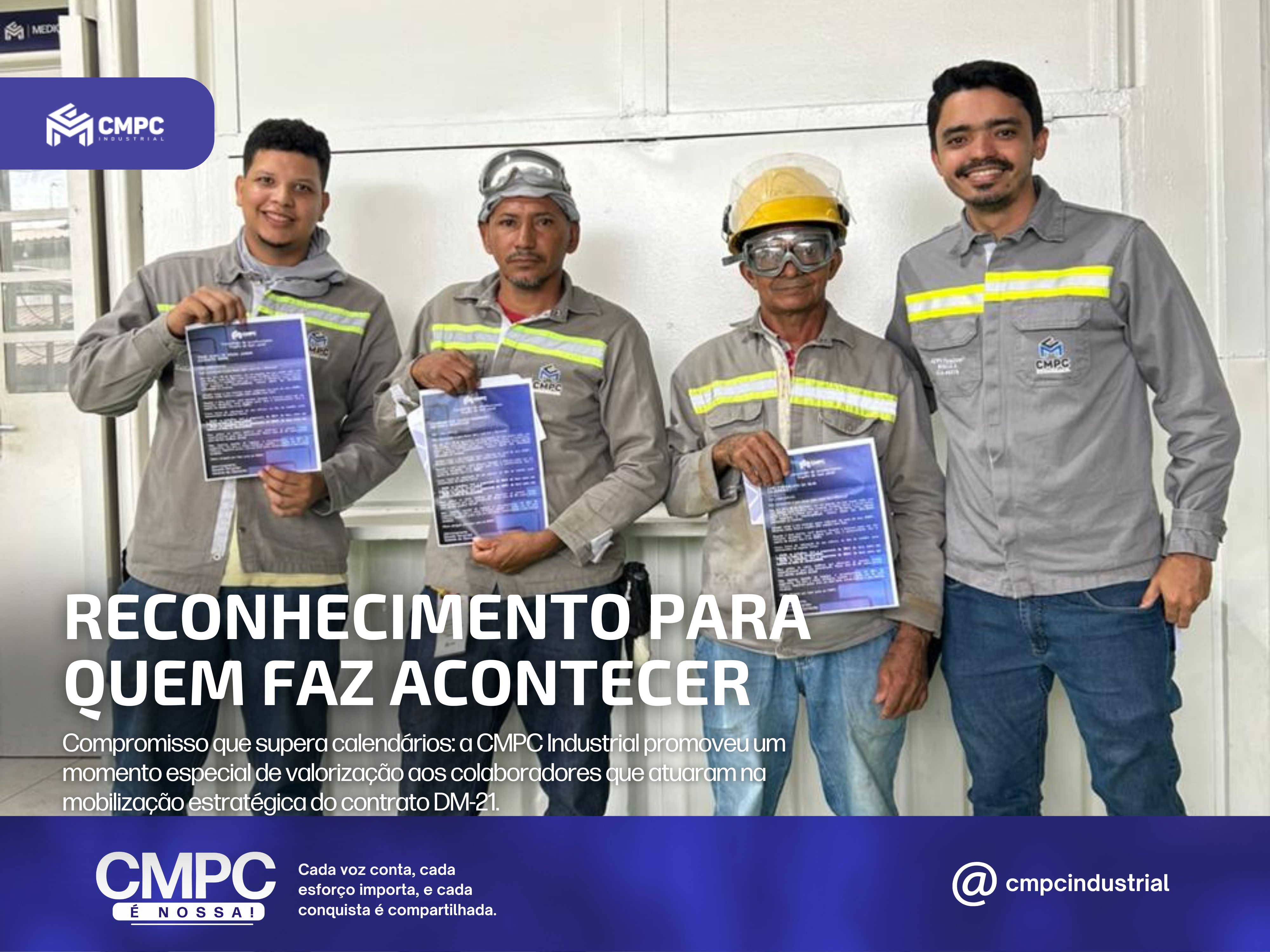 CMPC Industrial Promove Momento de Reconhecimento pela Dedicação das Equipes