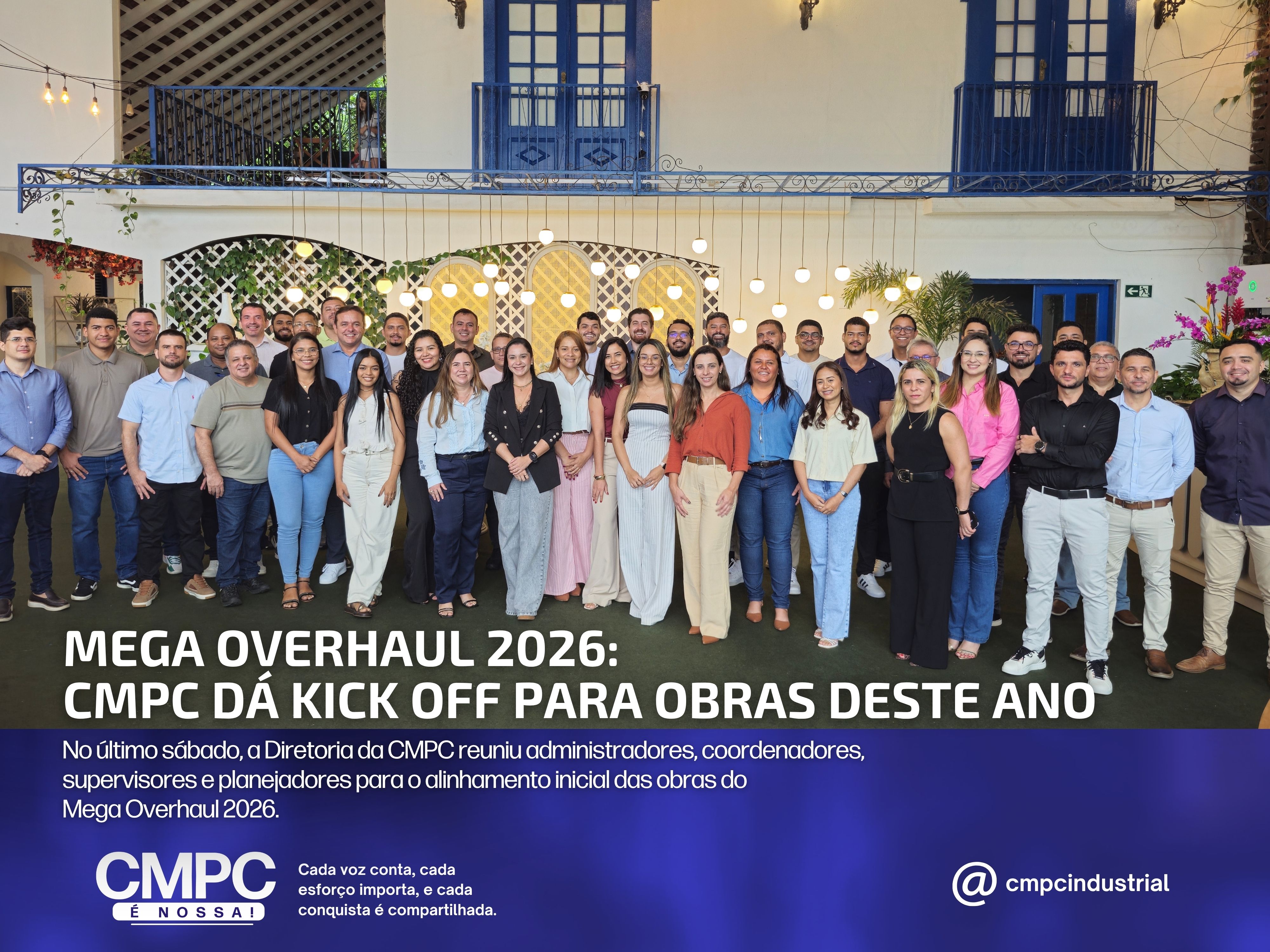 Mega Overhaul 2026: CMPC dá Kick Off para obras deste ano
