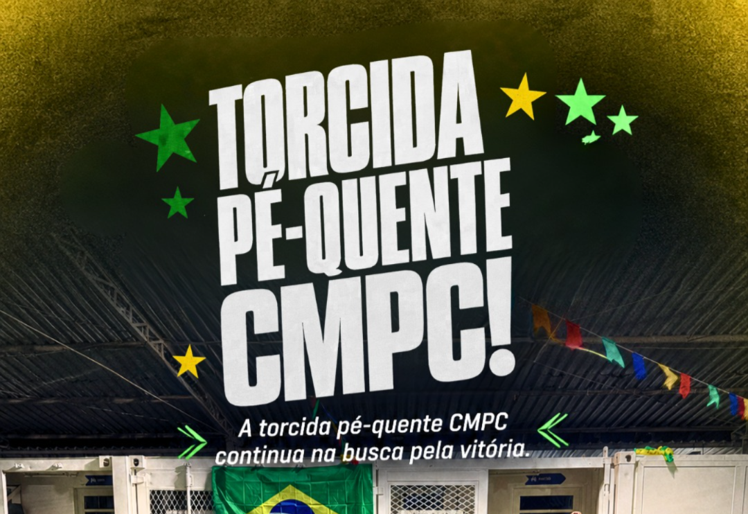 Torcida Pé-Quente CMPC entra em campo na estreia do Brasil na Copa do Mundo