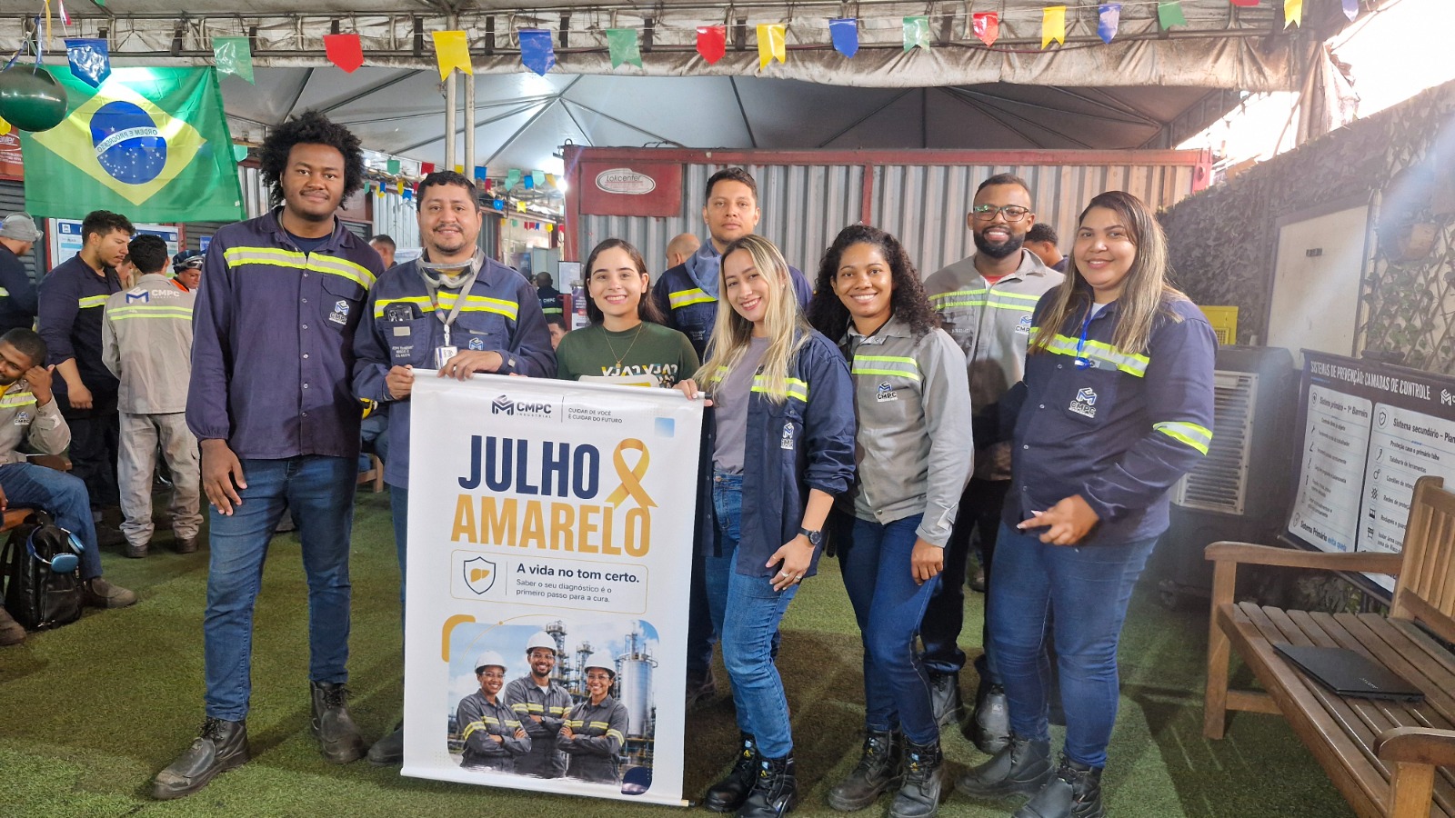 CMPC promove reflexões e ação de vacinação em alusão ao Julho Amarelo